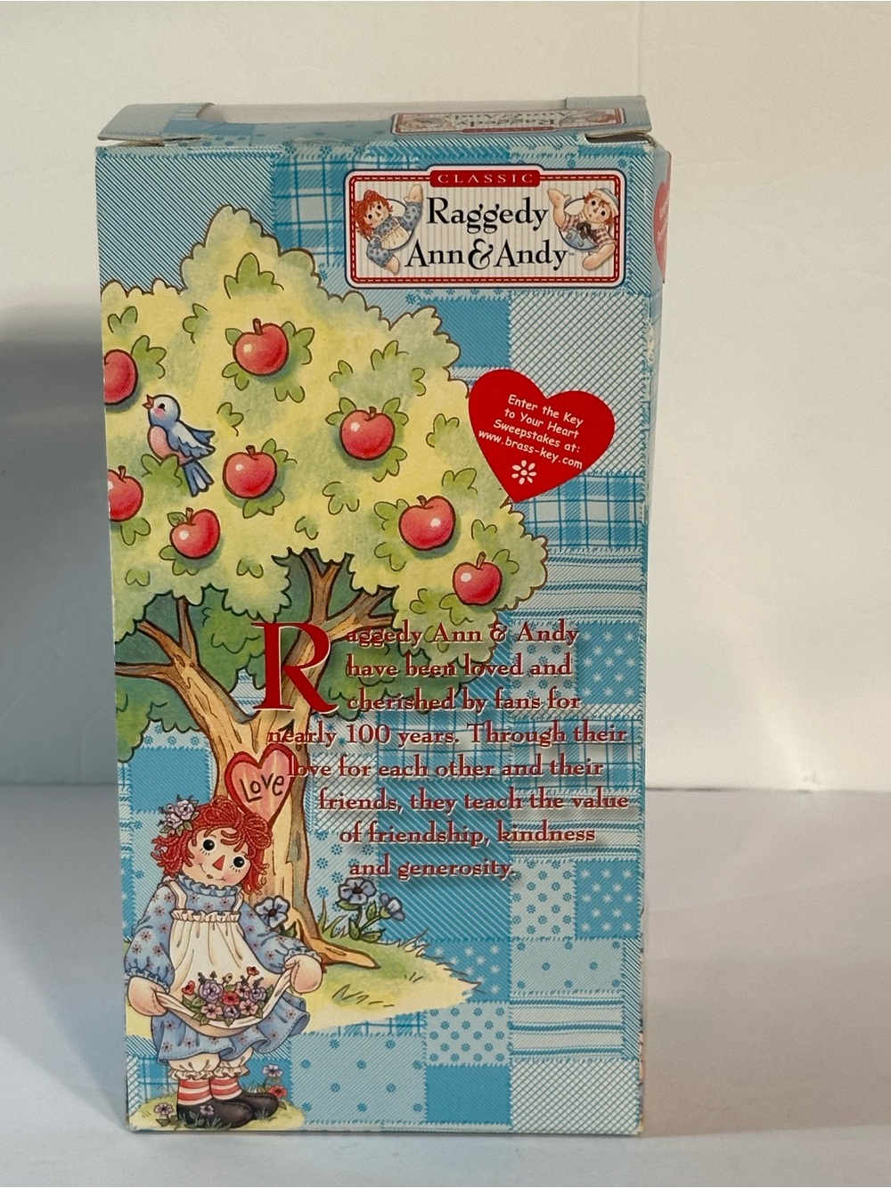 Life Is Full Of Blossoms Porcelain Doll Brass Key Keepsakes Raggedy Ann & Andy - Picture 3 of 12